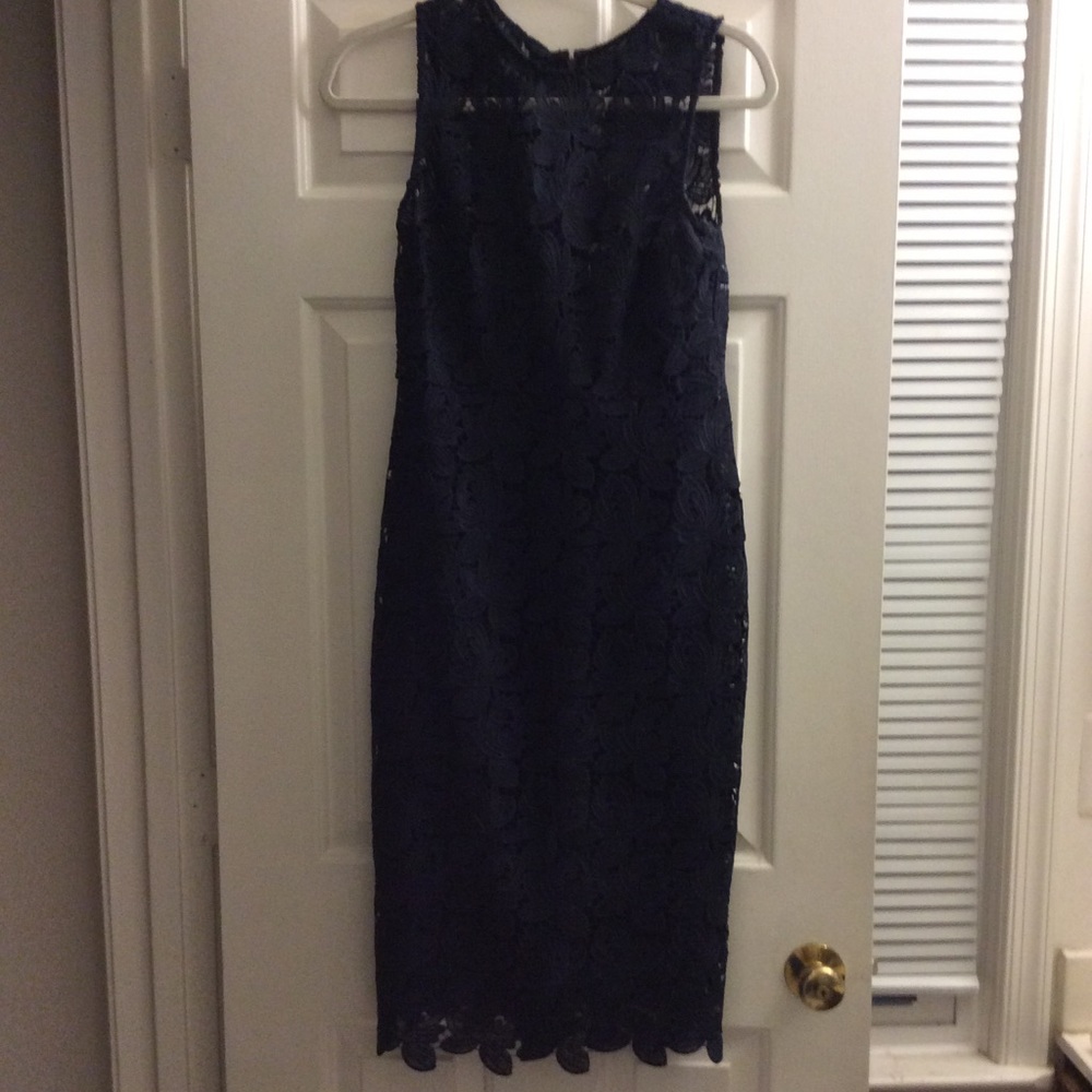 Elegant navy LOFT dress